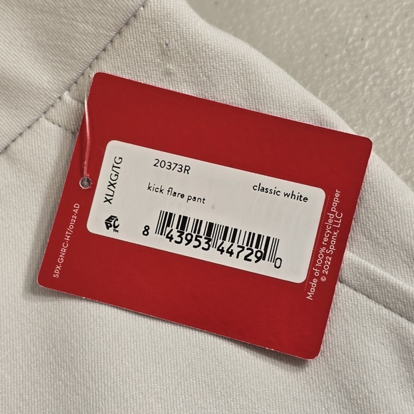 Spanx White Kick Flare Pull On Slimming Pant Size XL - Picture 11 of 15